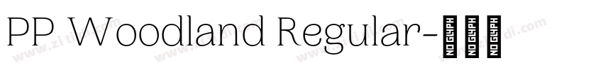 PP Woodland Regular字体转换